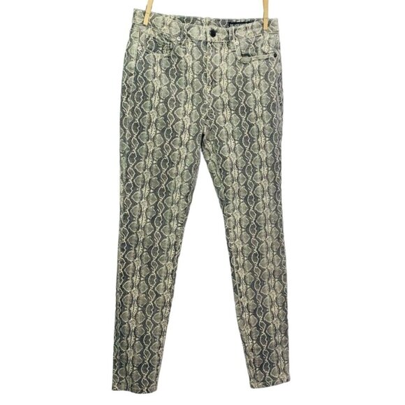 BLANKNYC Womens The Bond Mid Rise Skinny in Snake Along Stretch Denim Size 27 - Picture 2 of 13